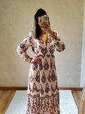 Robe longue bordeaux