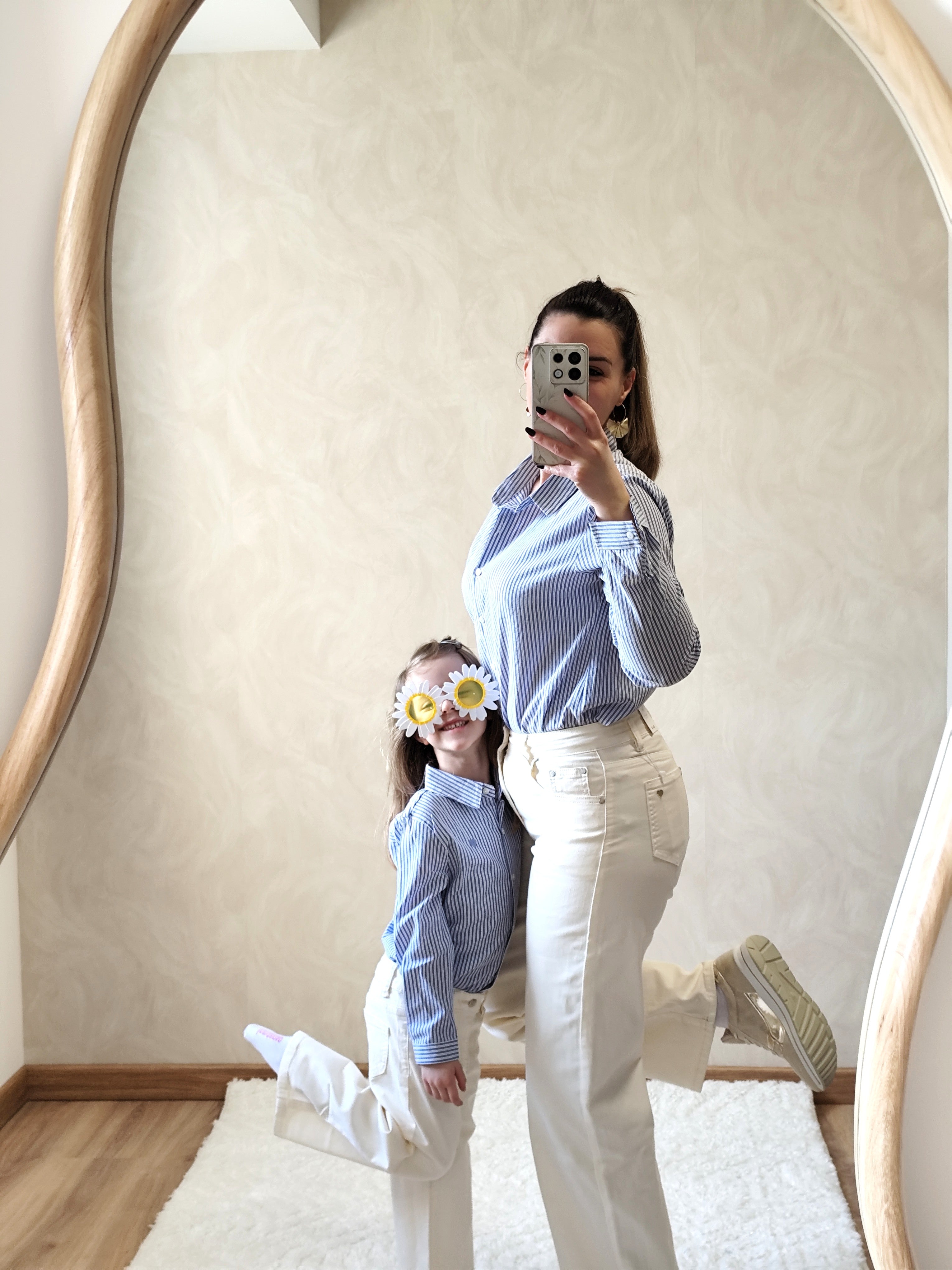 Chemise rayée bleu enfant