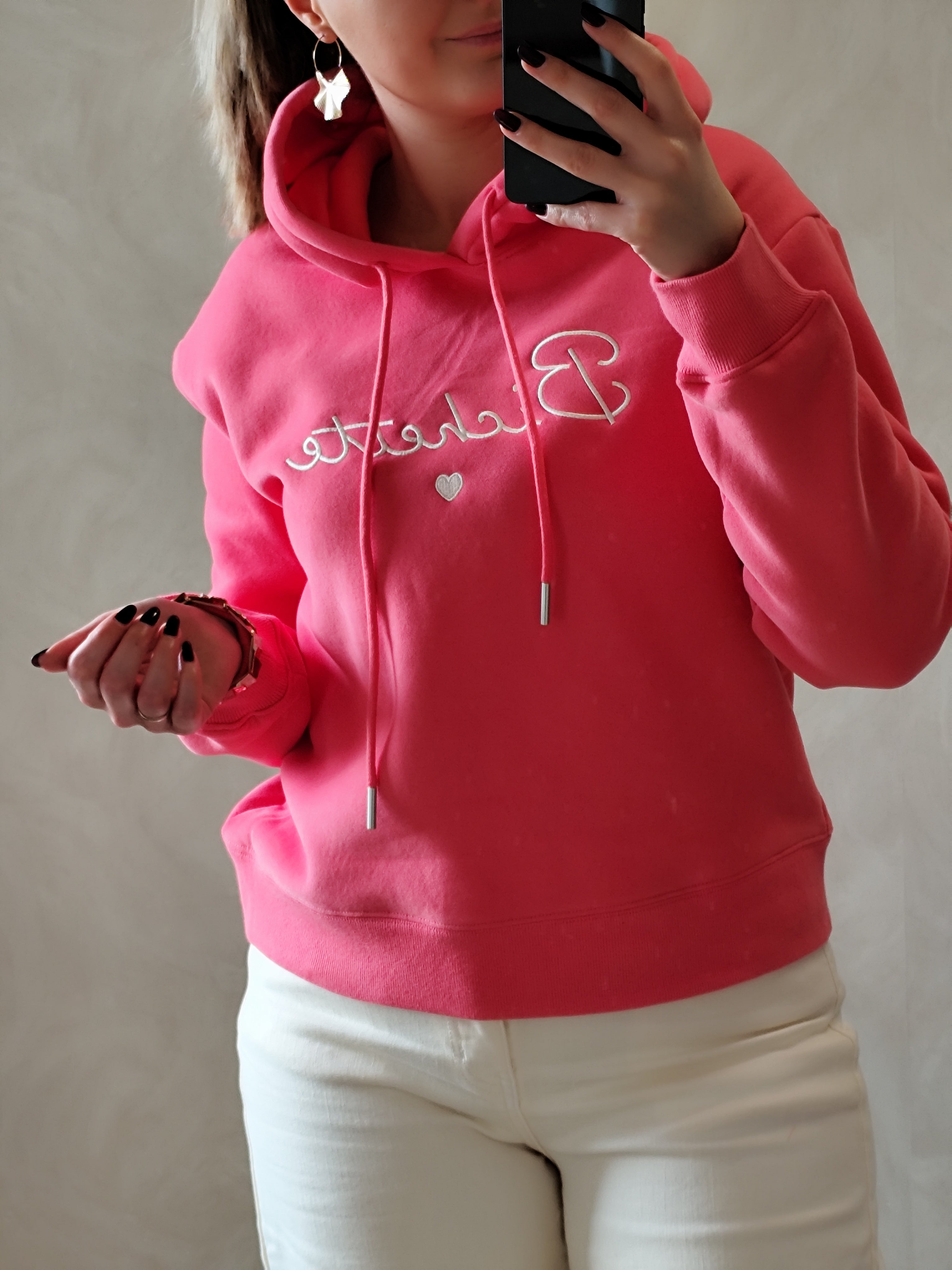 Sweat Bichette rose femme