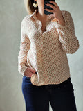 Chemise beige fleurs