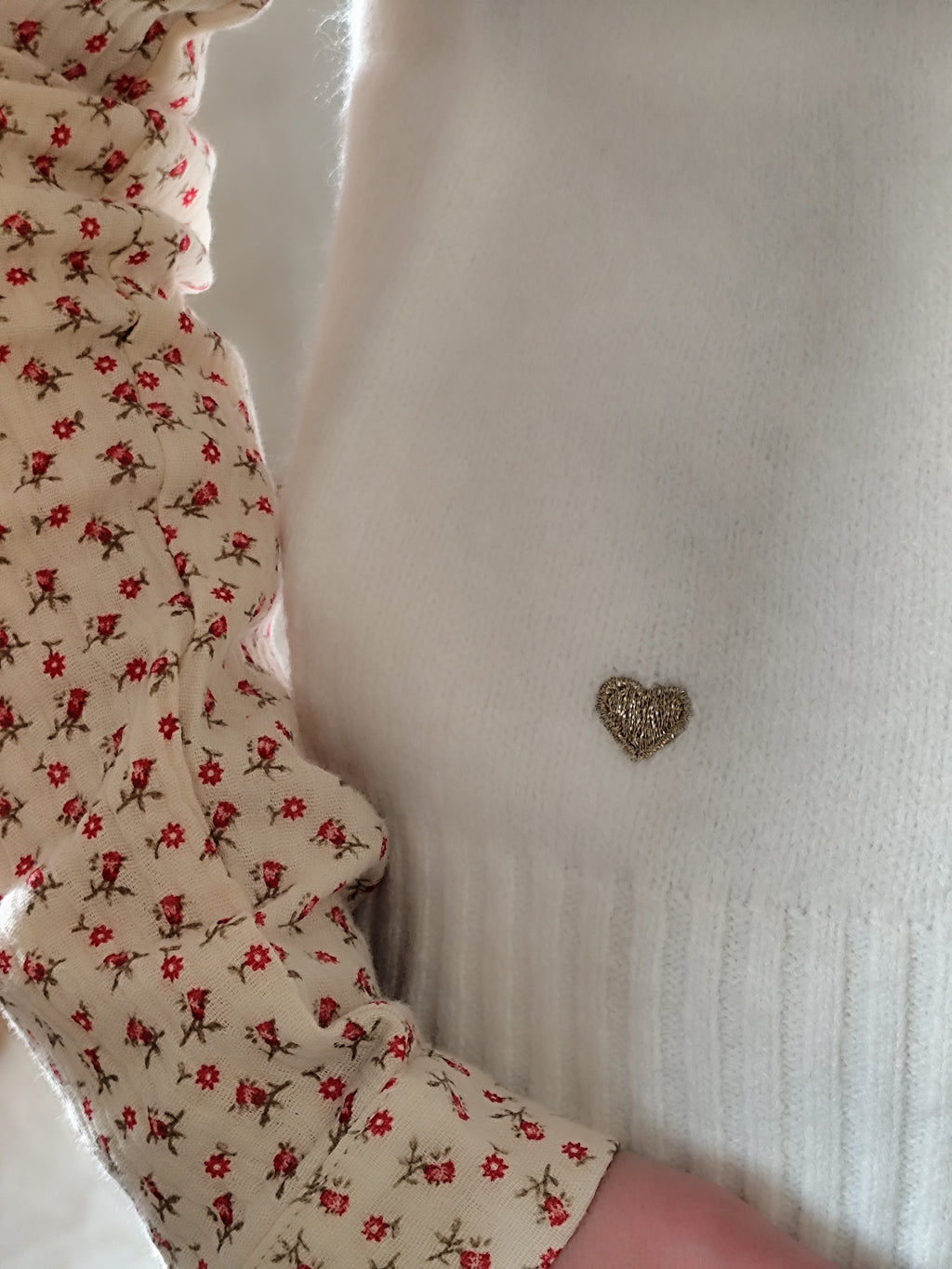 Pull sans manche blanc