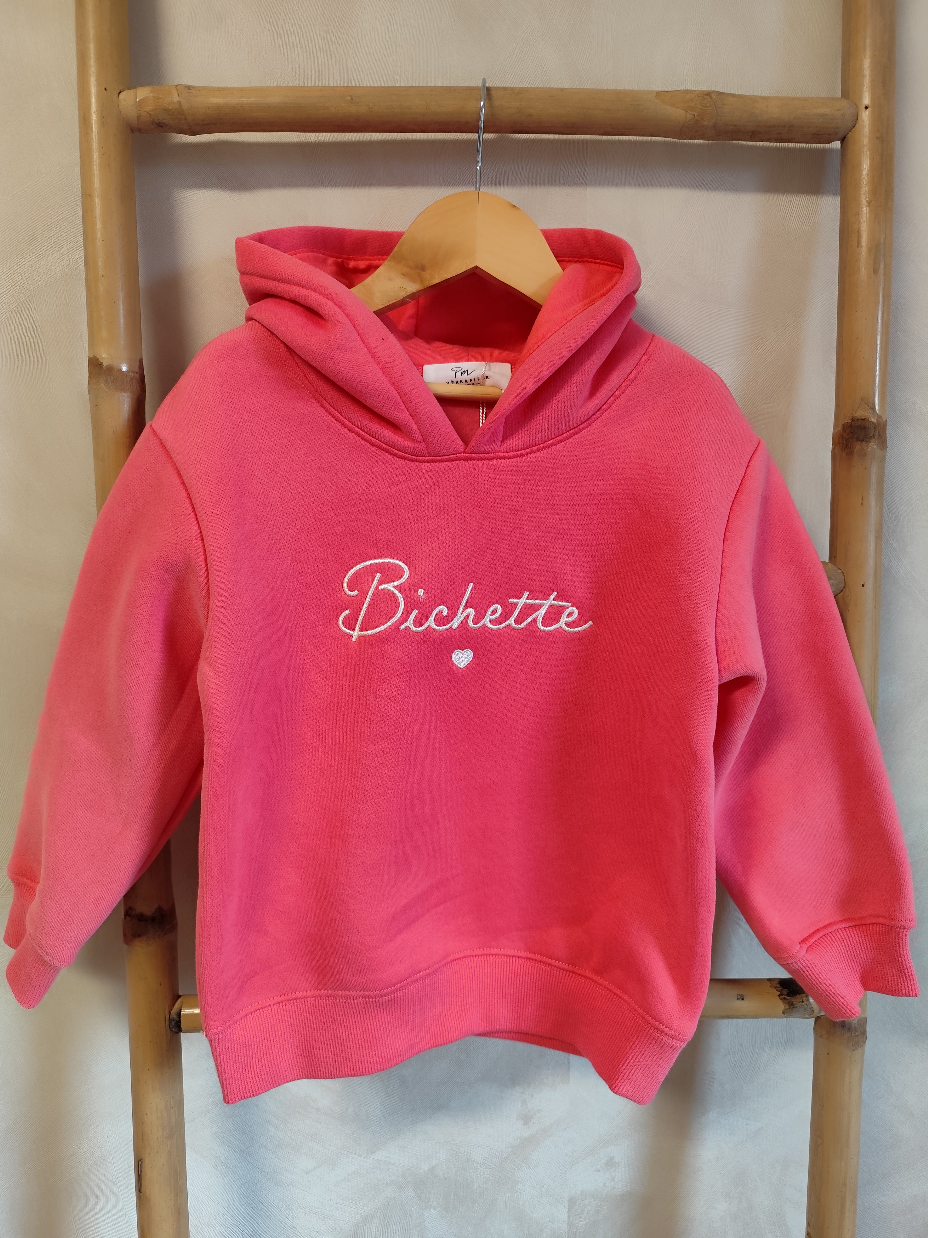 Sweat Bichette rose enfant