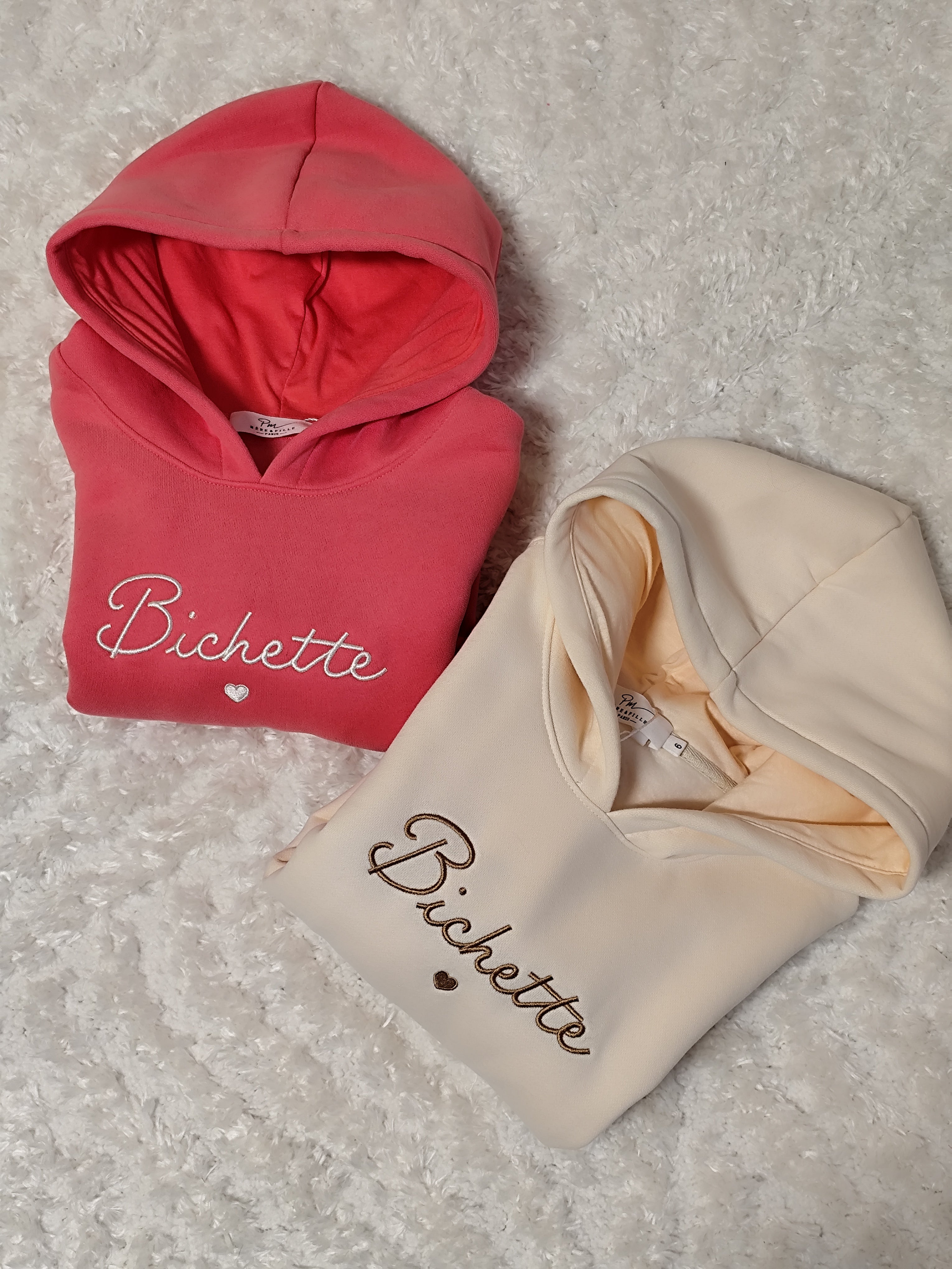 Sweat Bichette beige enfant