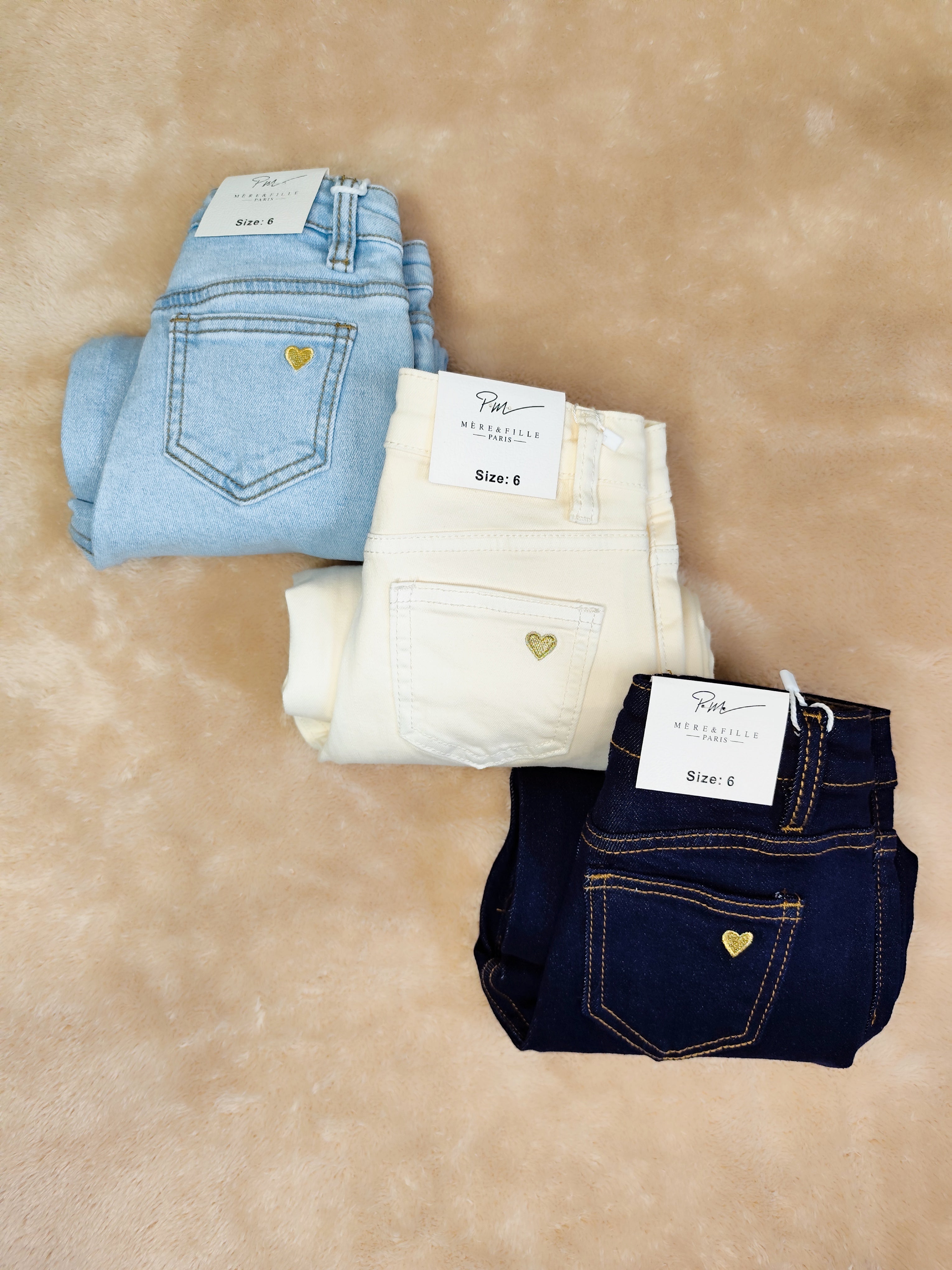 Jean beige enfant