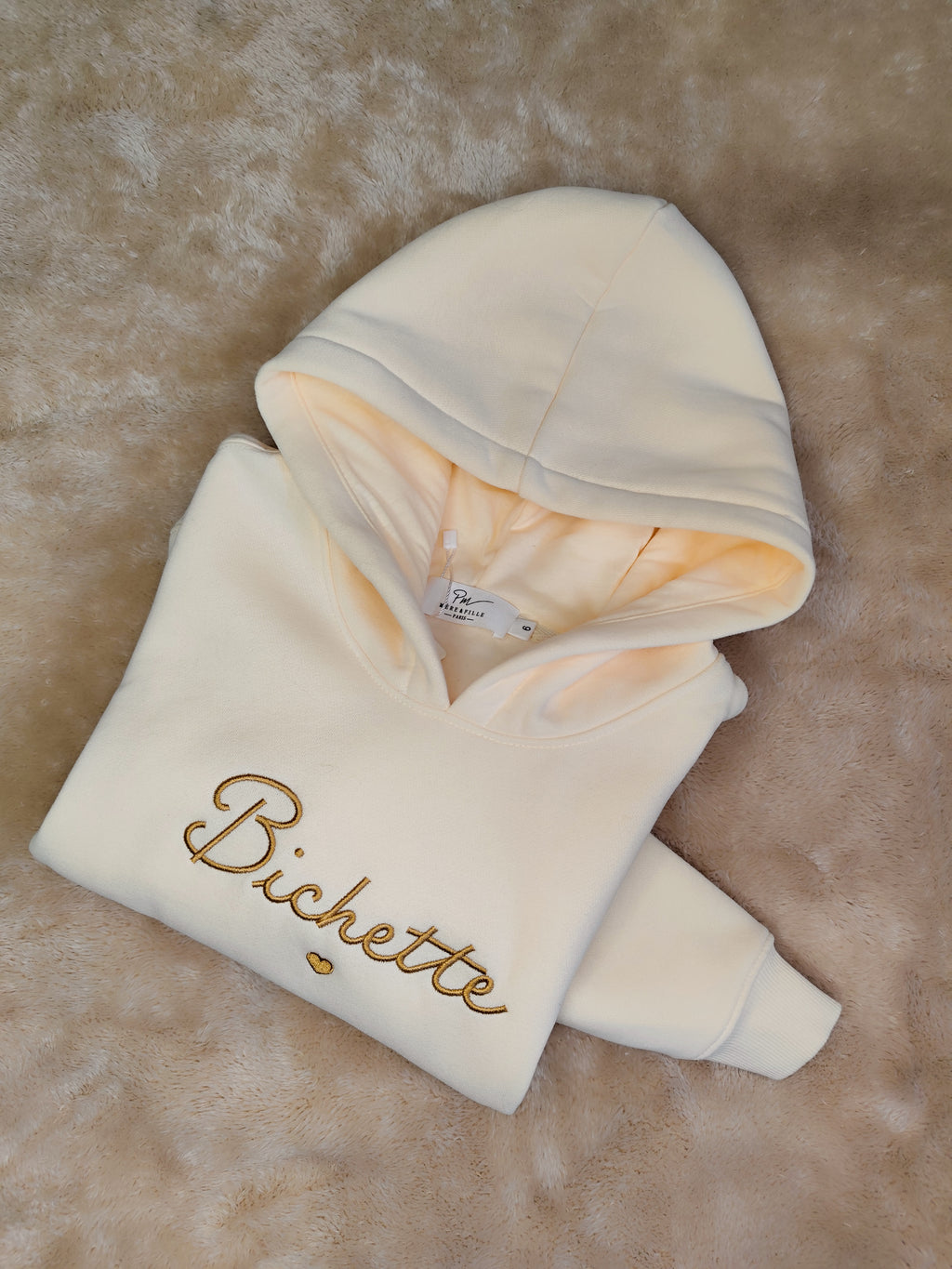 Sweat Bichette beige enfant