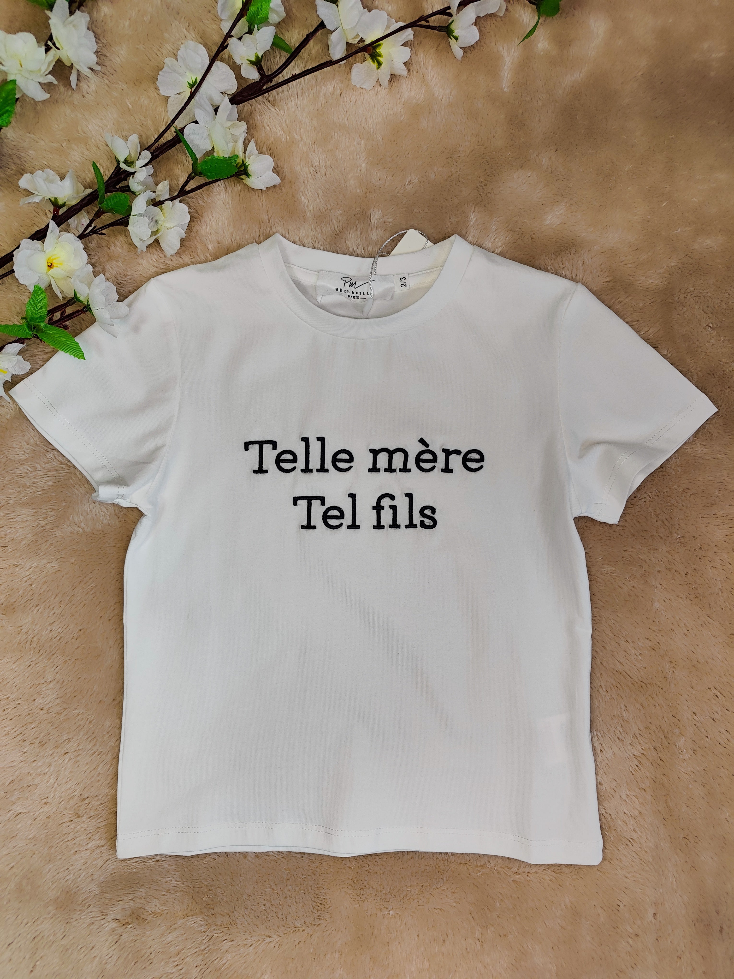 T-shirt telle mère tel fils enfant