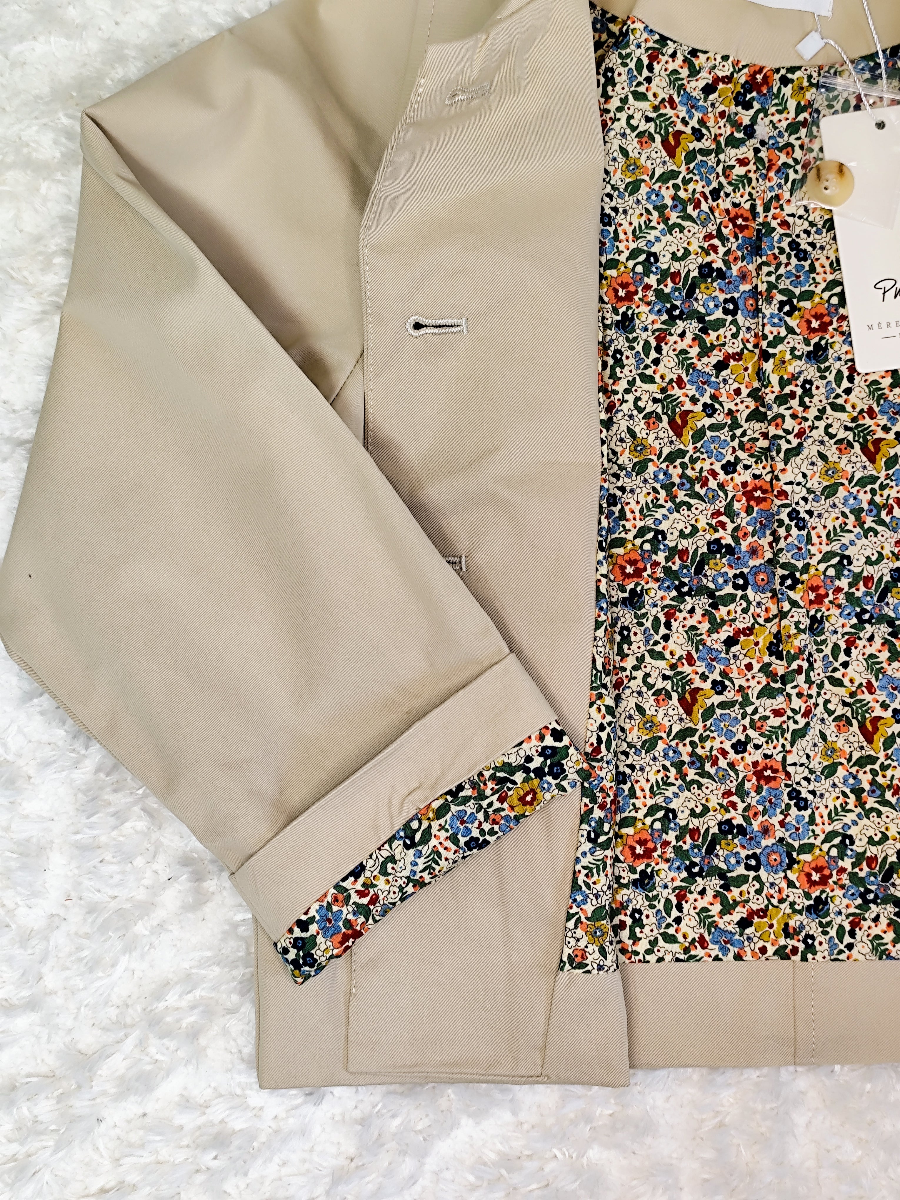 Trench beige liberty enfant