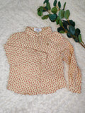 Chemise beige fleurie enfant