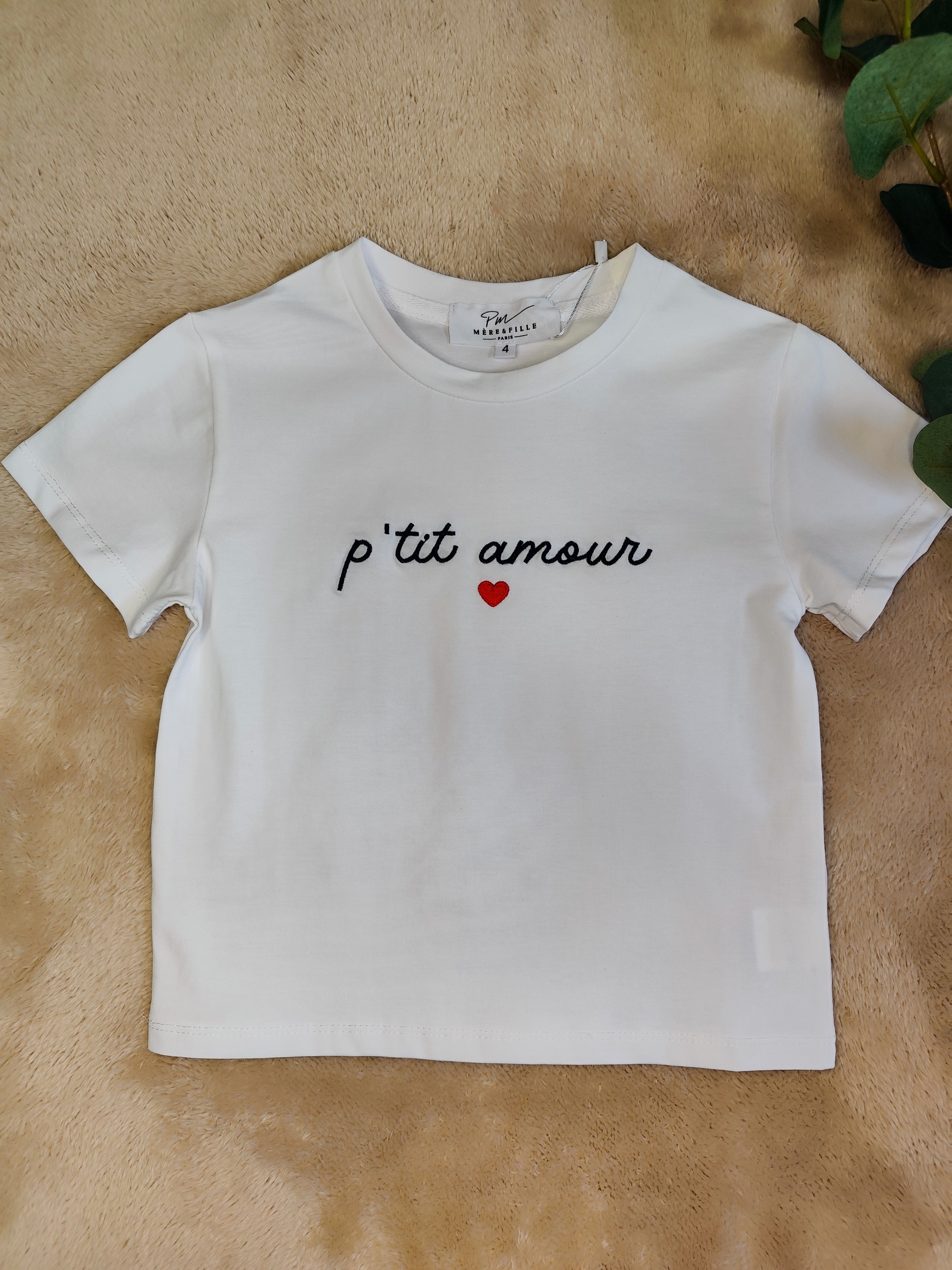 T-Shirt blanc P'tit Amour
