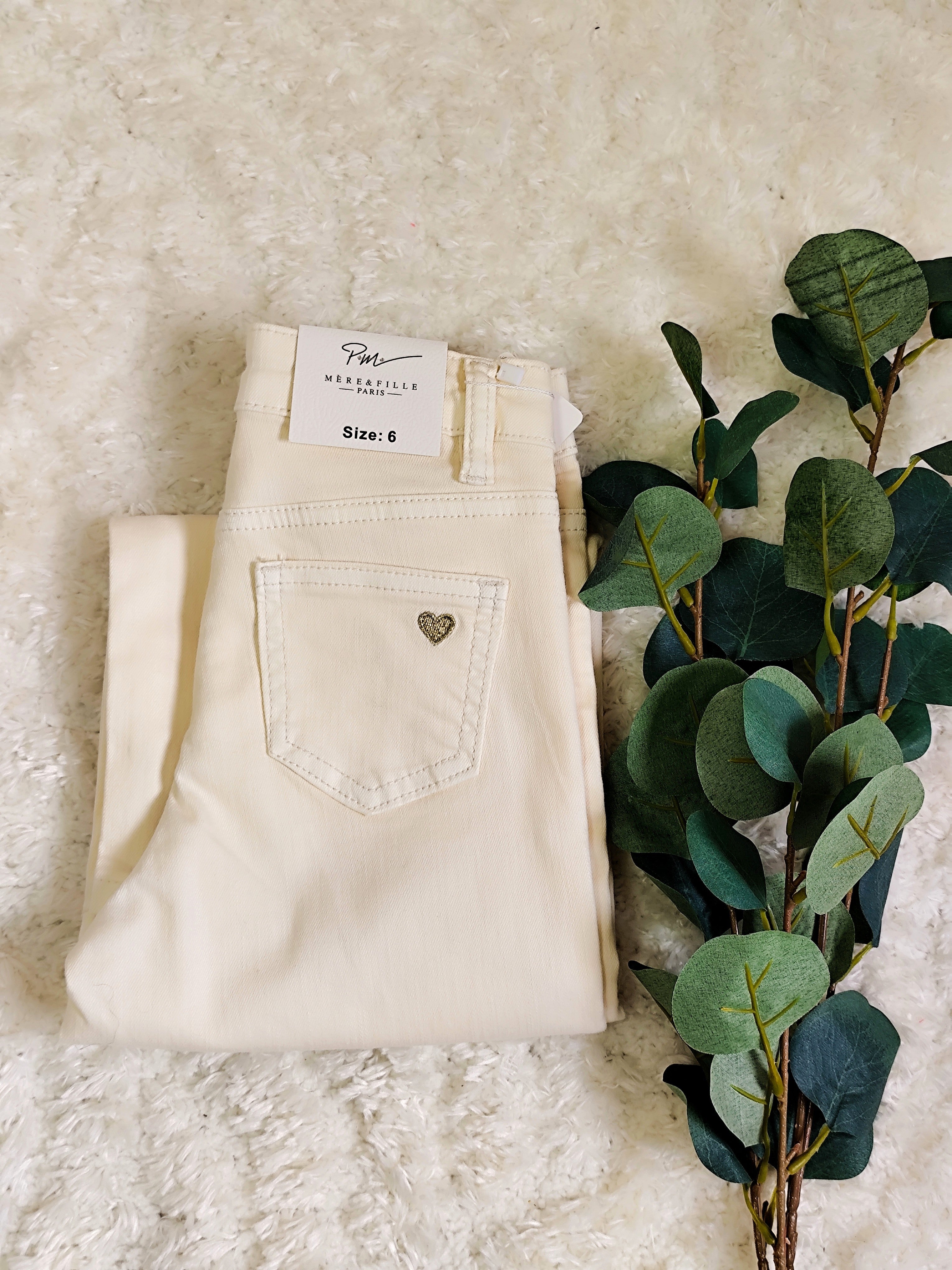Jean beige enfant