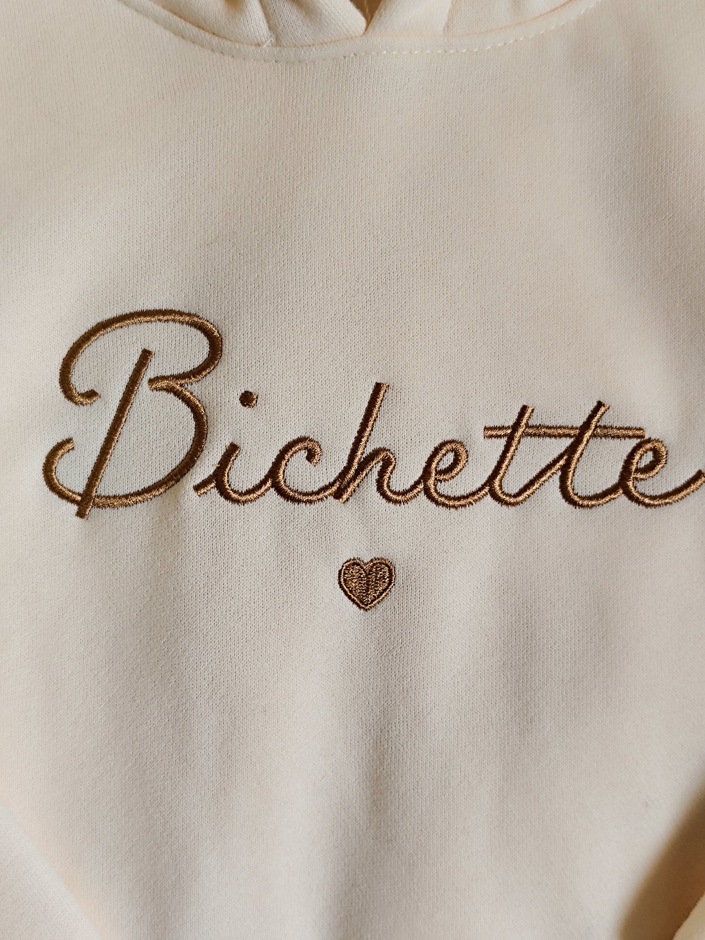 Sweat Bichette beige enfant