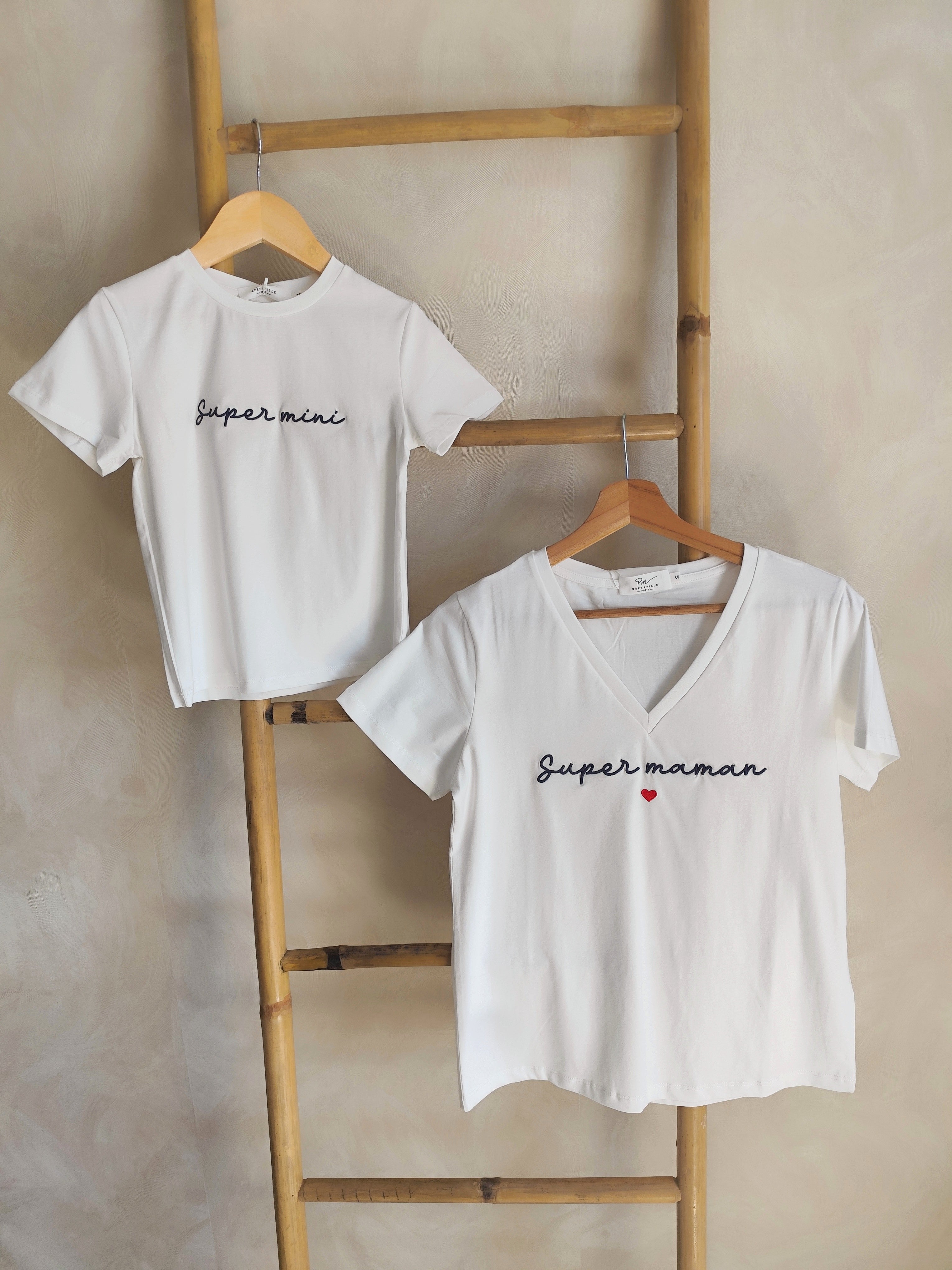 Tee Shirt blanc Super Maman