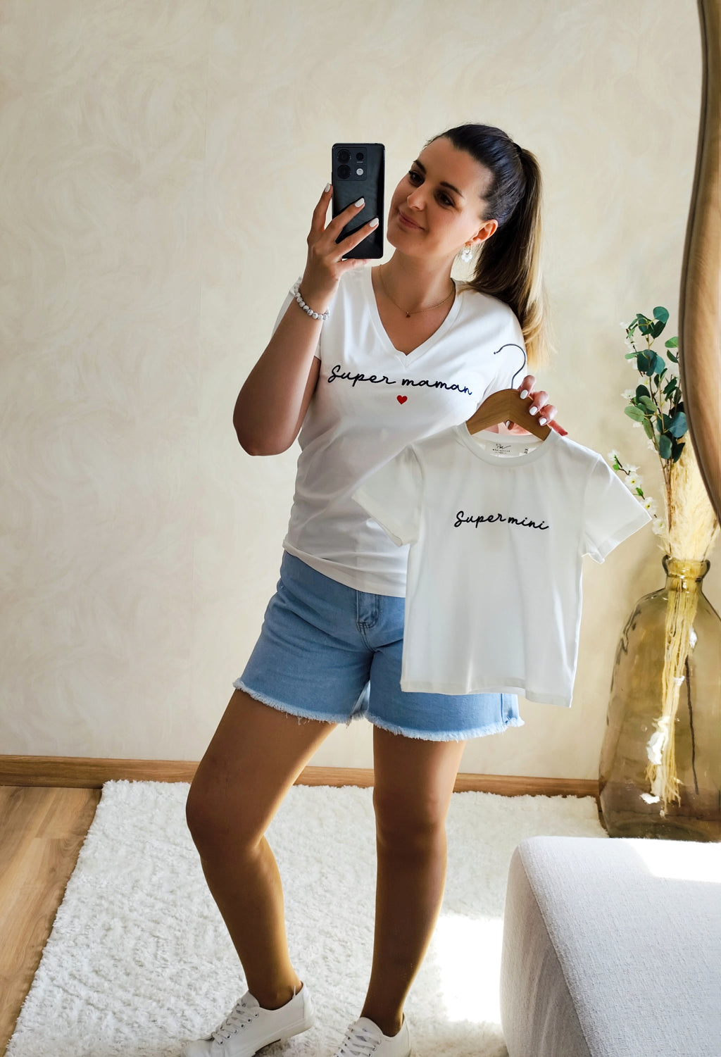 Tee Shirt blanc Super Maman