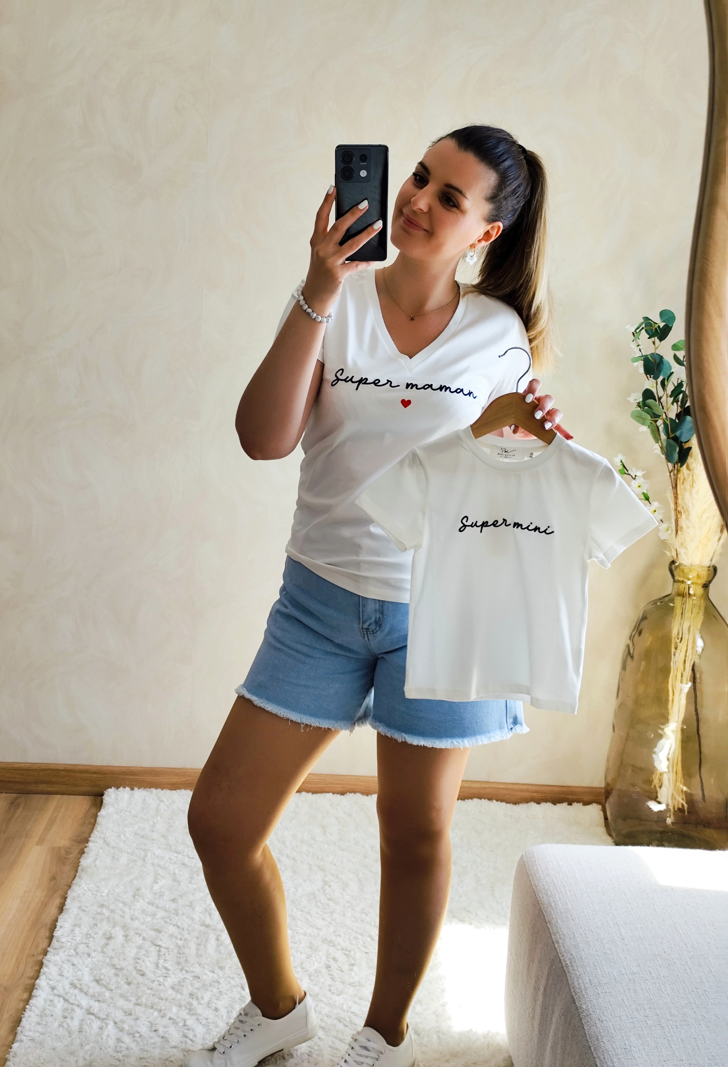 Tee Shirt blanc Super Maman