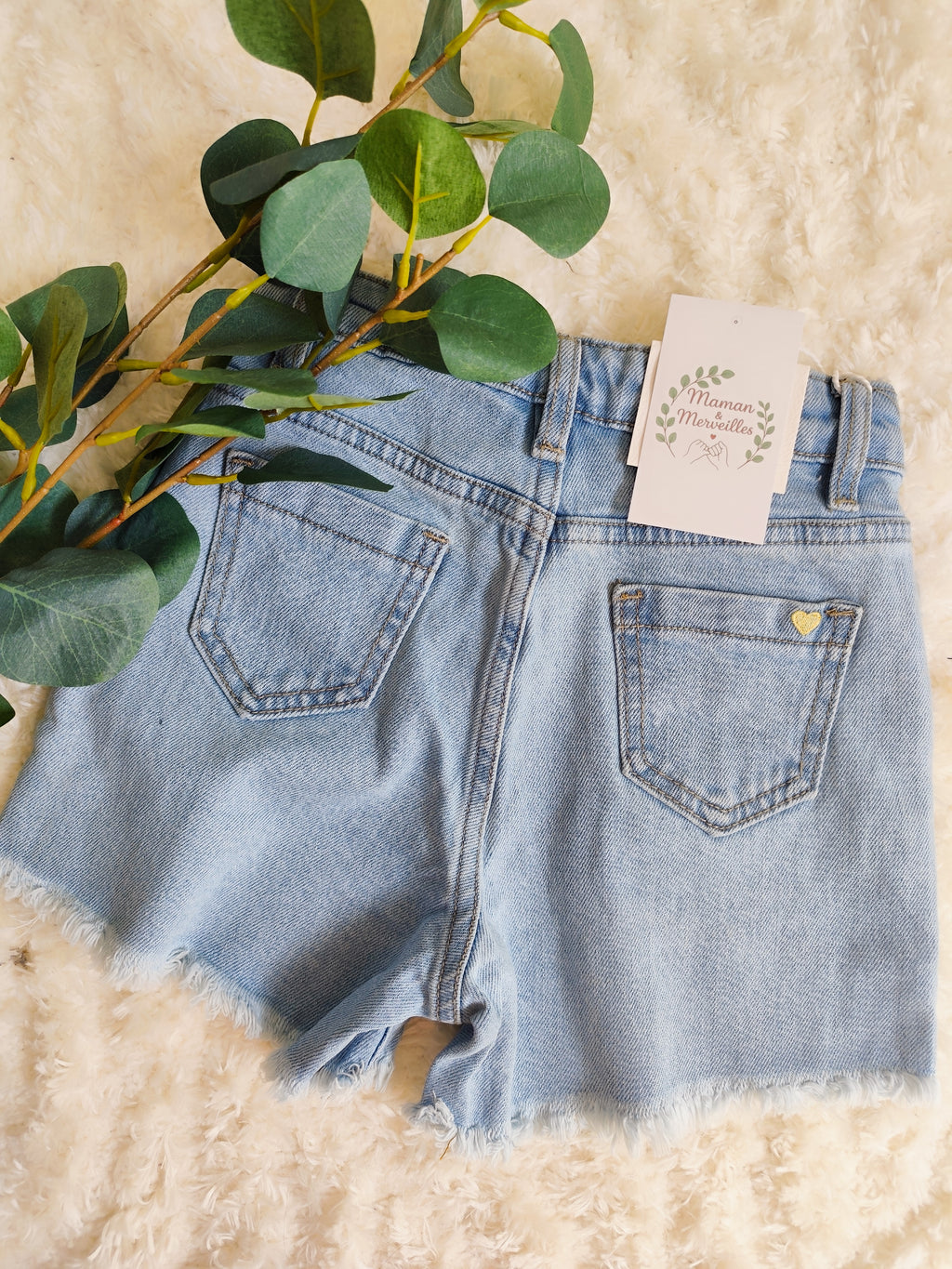Short en jean enfant