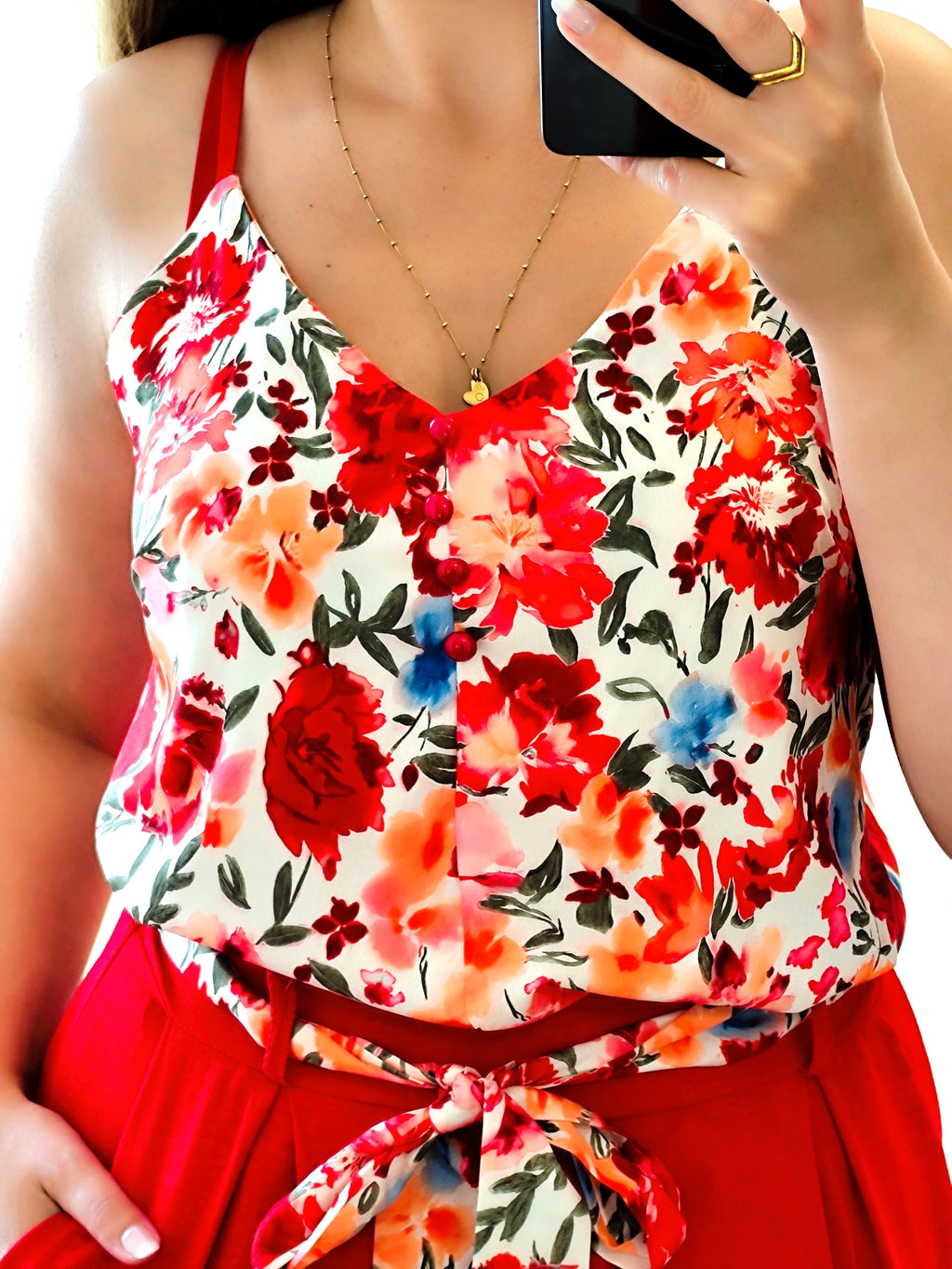 Top Victoria rouge