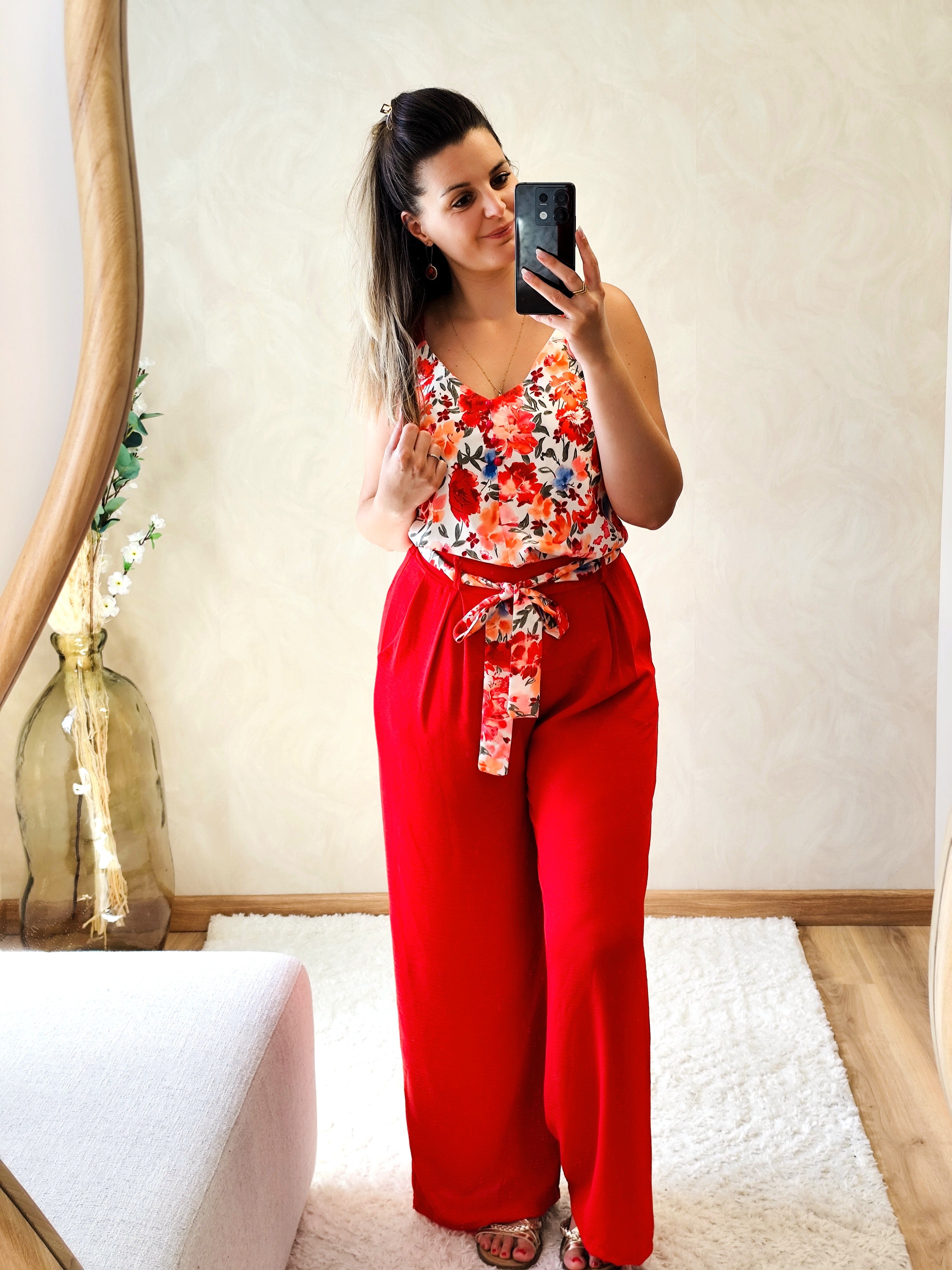 Top Victoria rouge
