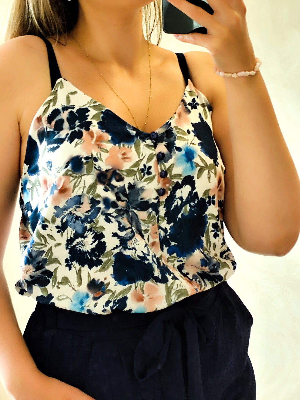 Top Victoria bleu marine