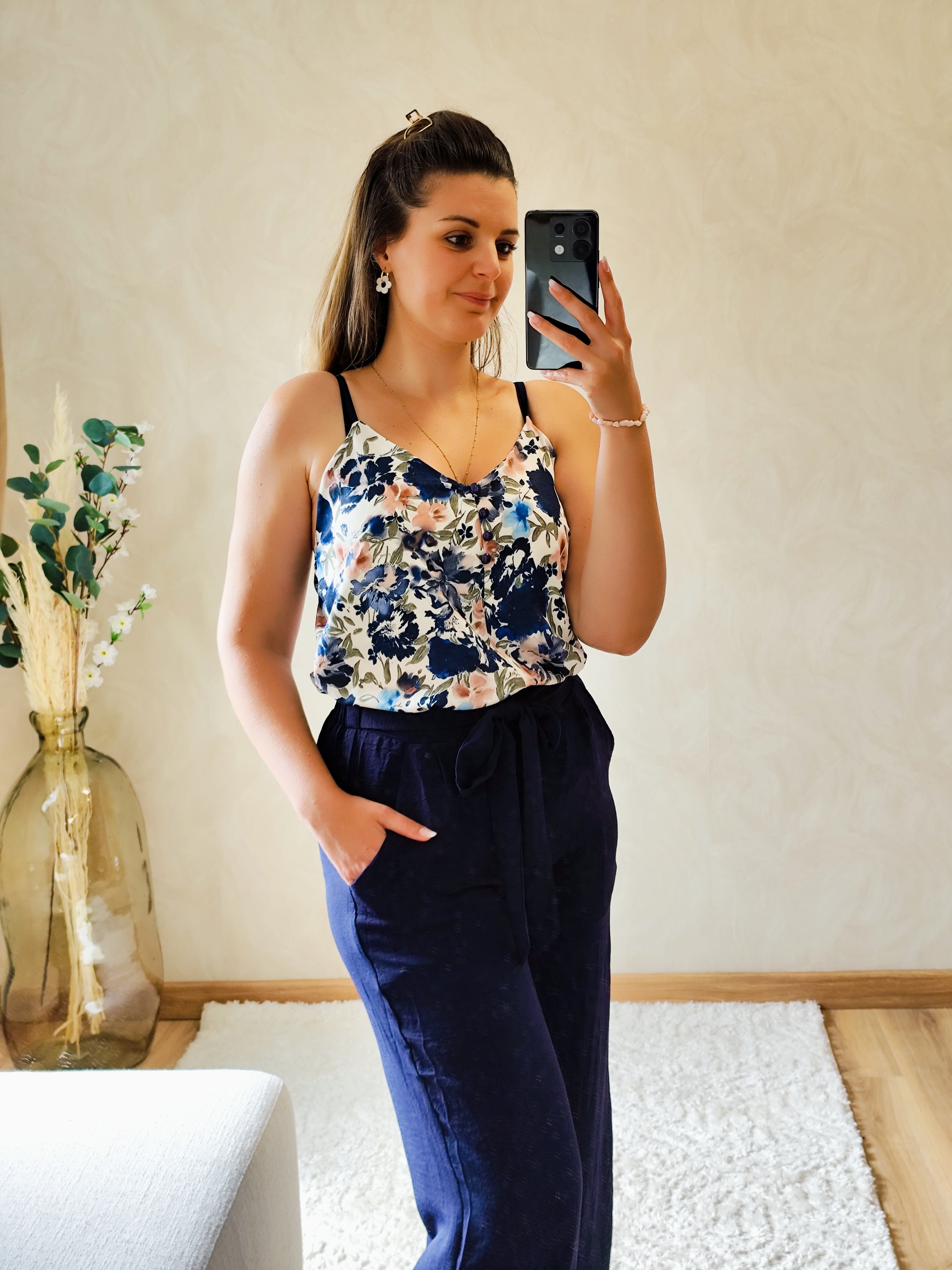 Top Victoria bleu marine
