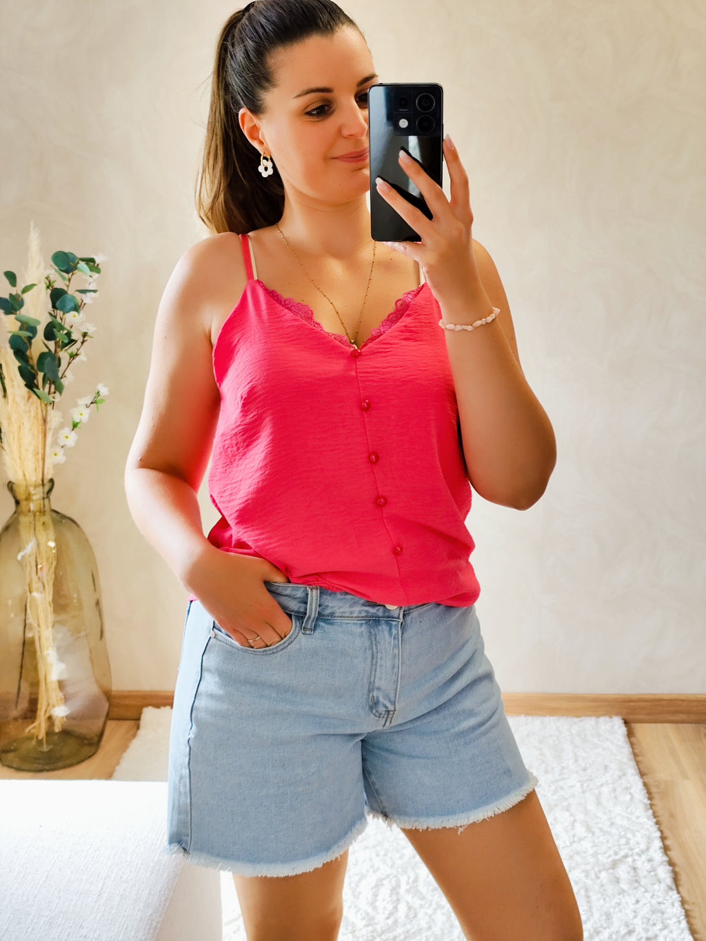 Top Emma fuchsia