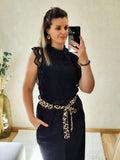 Top Camille en dentelle noire