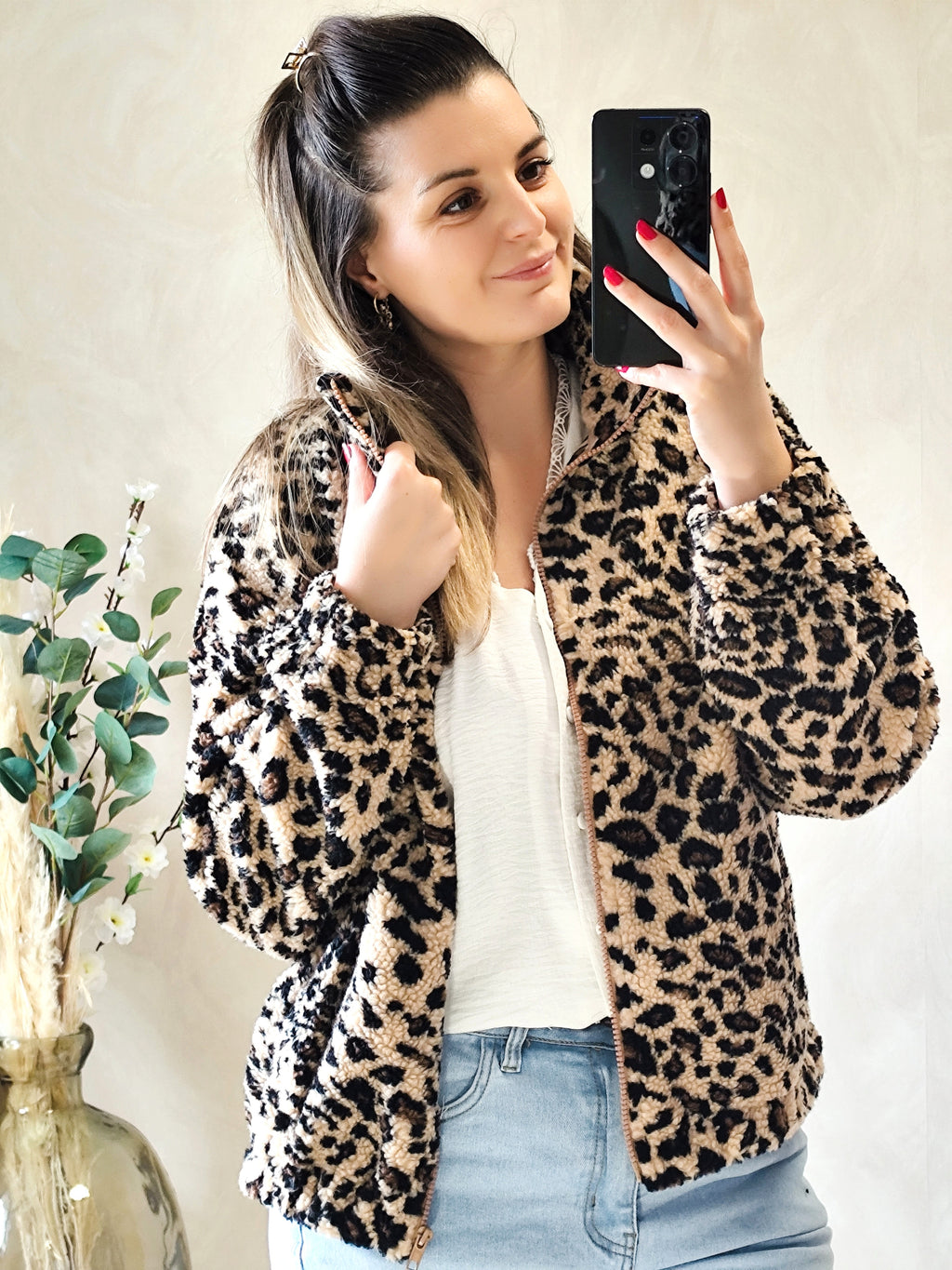🐆 Veste polaire Marceau – Léopard