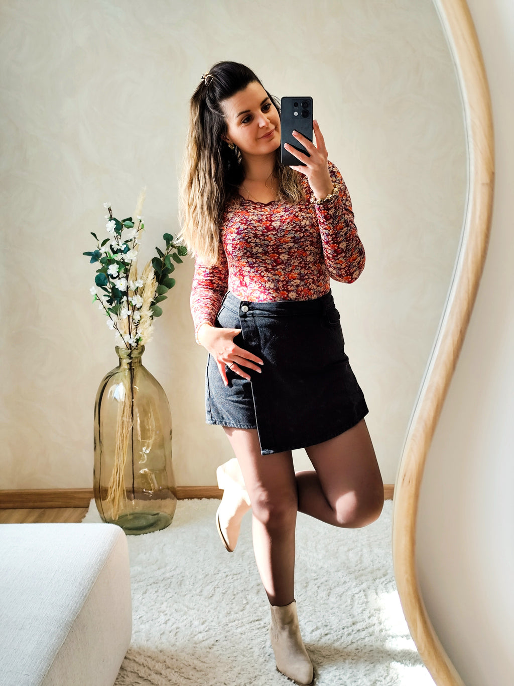 🌸 Body Lili – Fleuri bordeaux