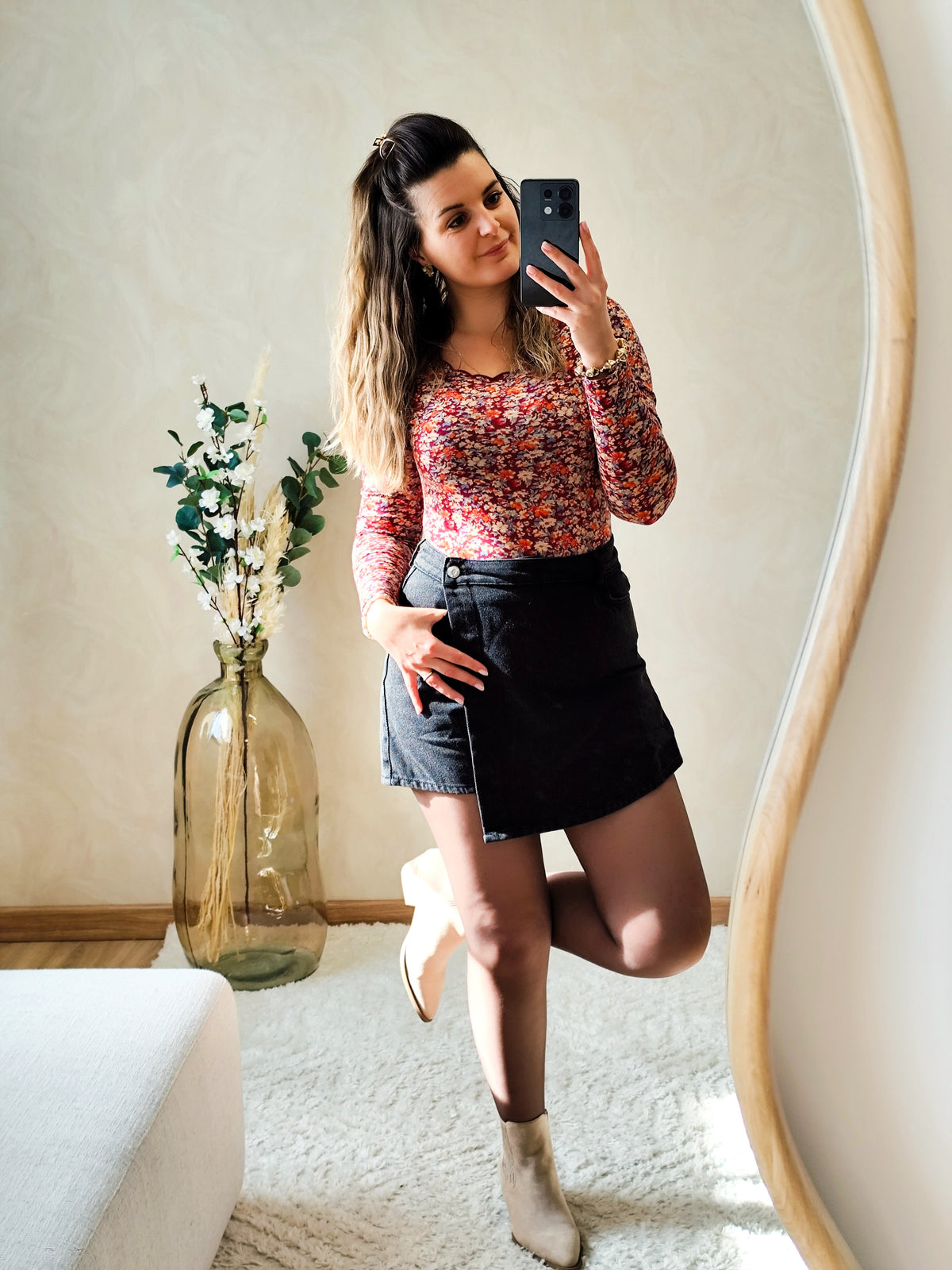 🌸 Body Lili – Fleuri bordeaux