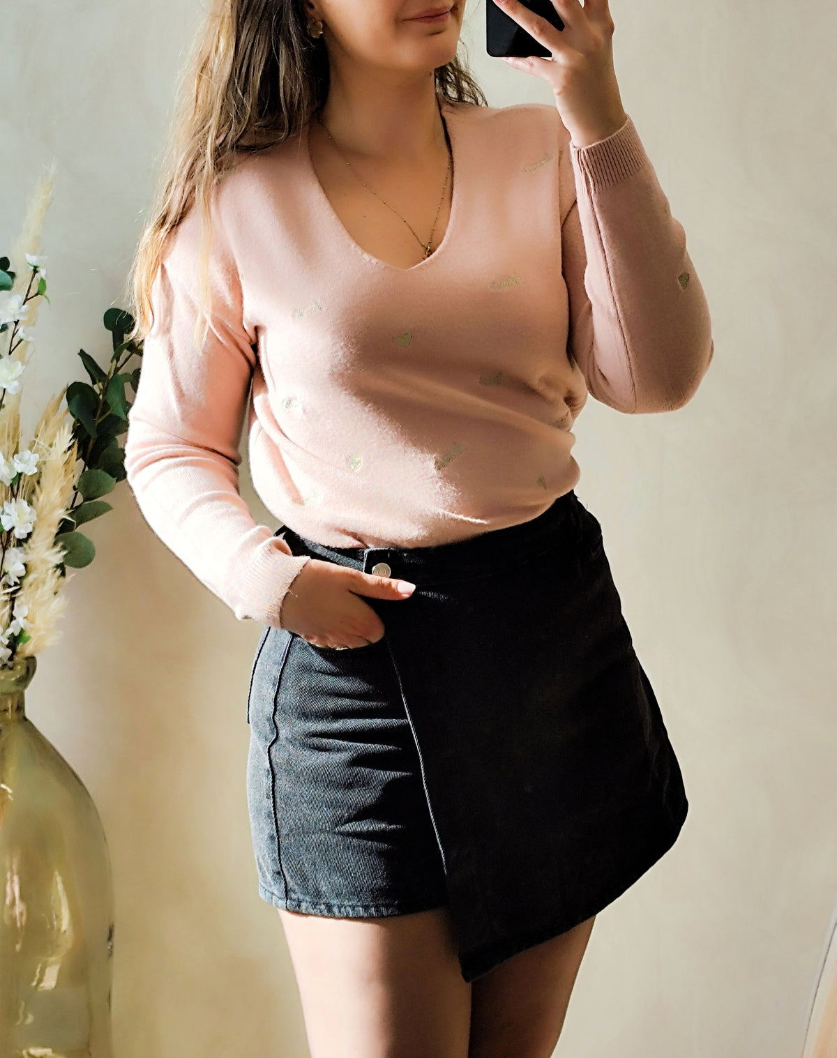 🖤 Jupe short Jade – Noire