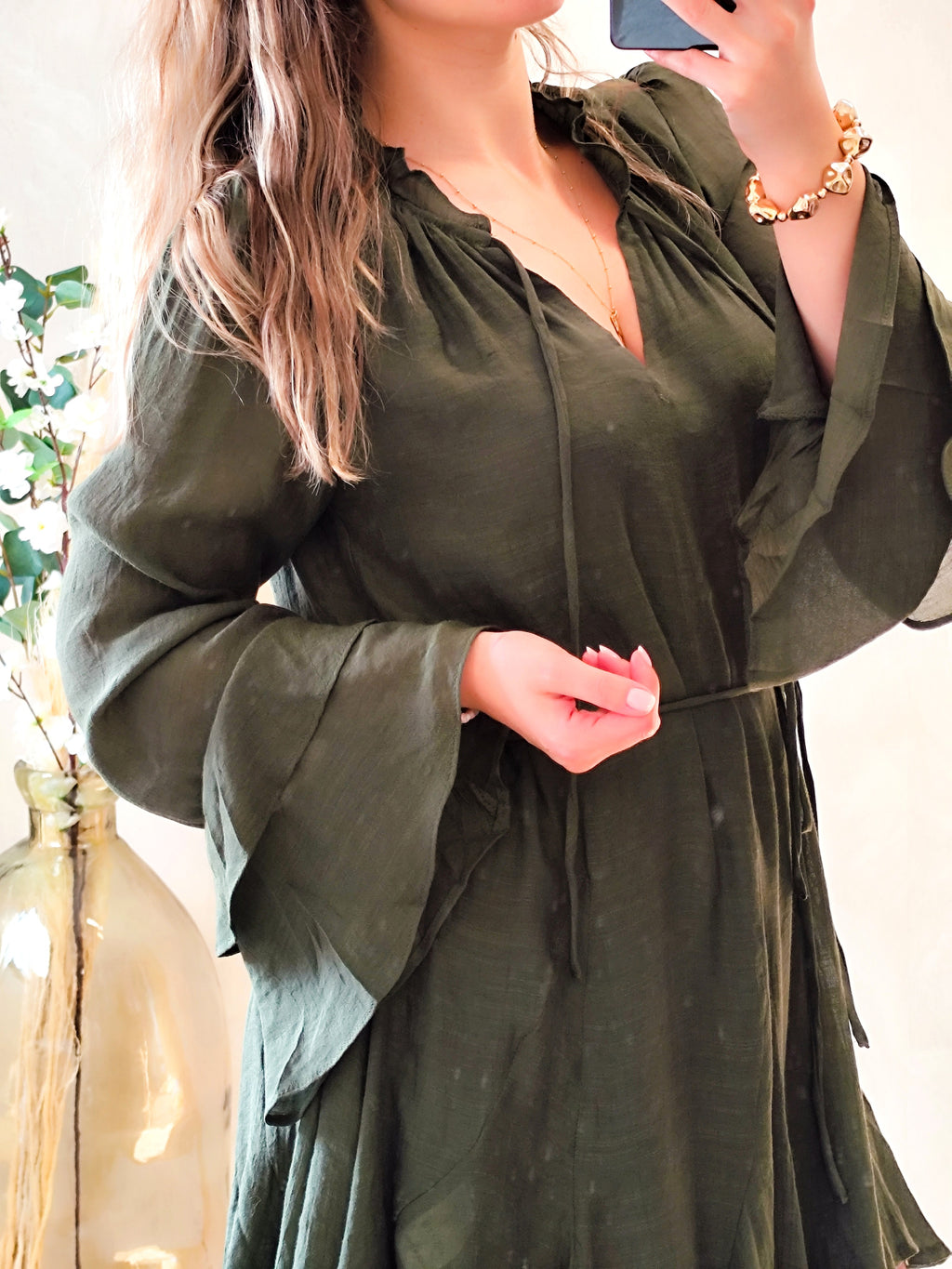 🤎 Robe Alix – Kaki