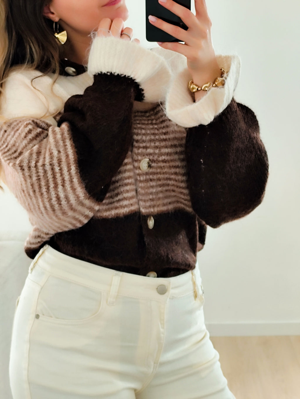 🤎 Gilet Soline – Chocolat