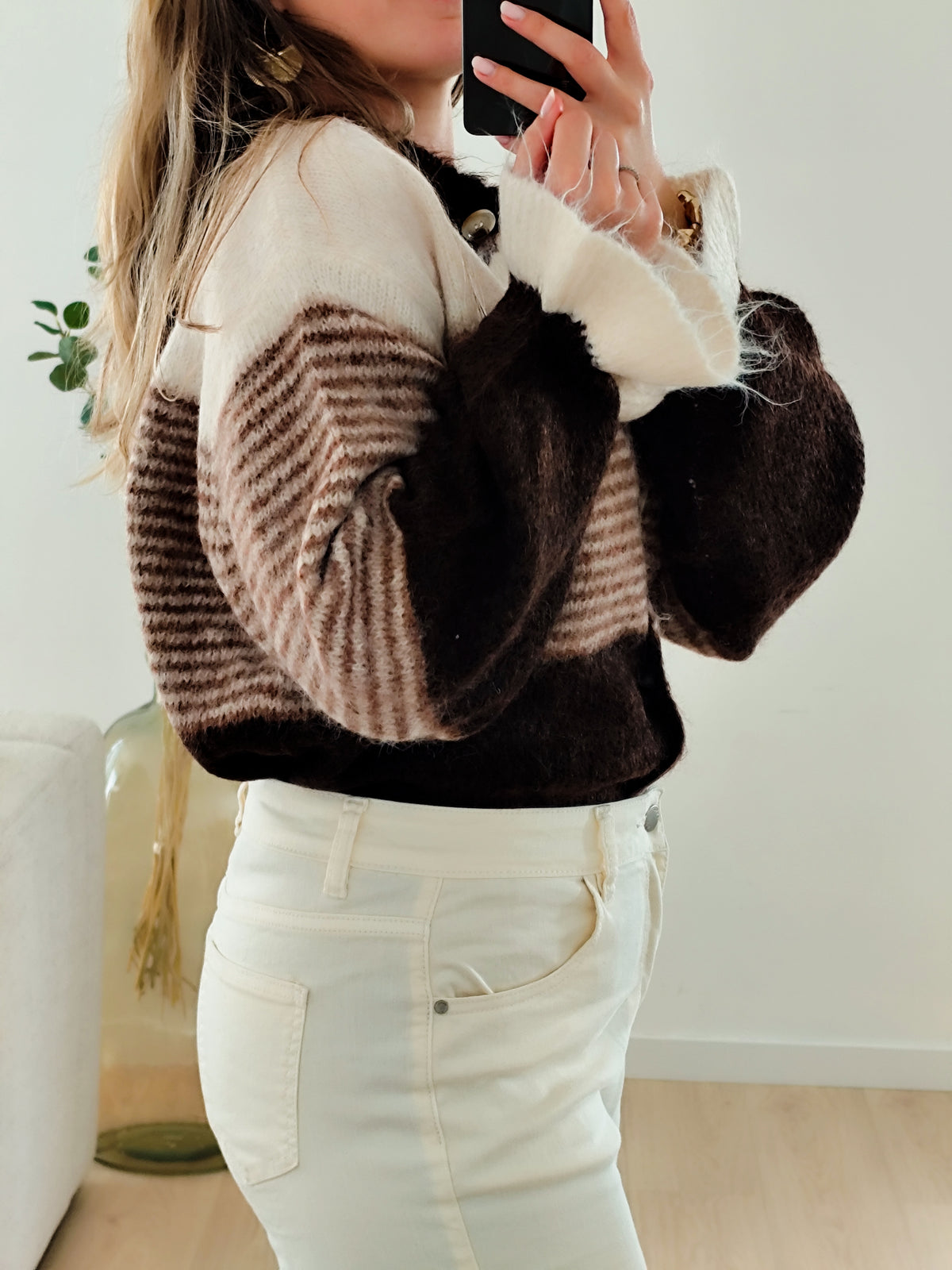 🤎 Gilet Soline – Chocolat