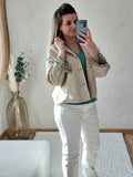 Trench beige imprimé liberty